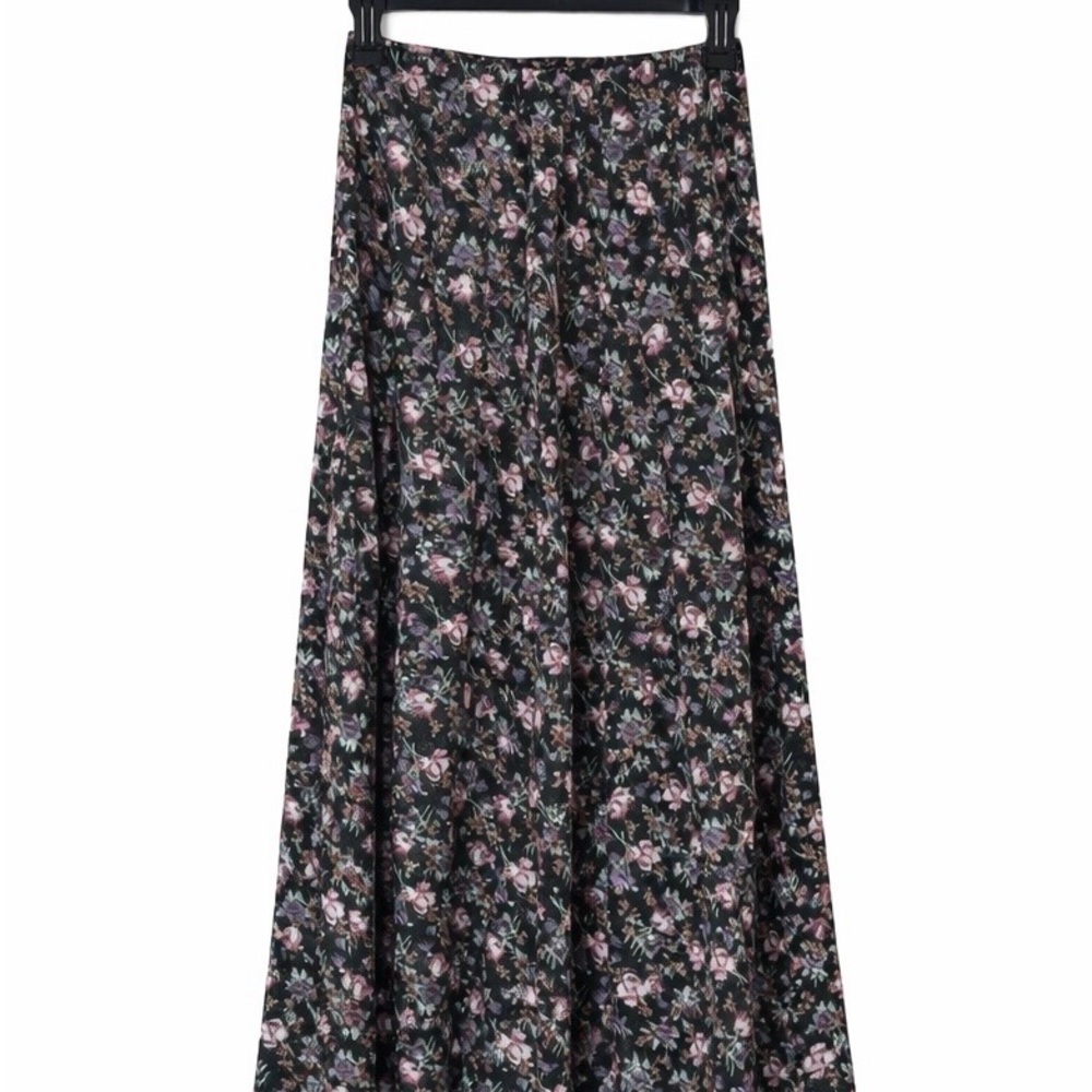 Coco Blue Women's Floral Button Front Midi Skirt Size Small - Picture 4 of 7